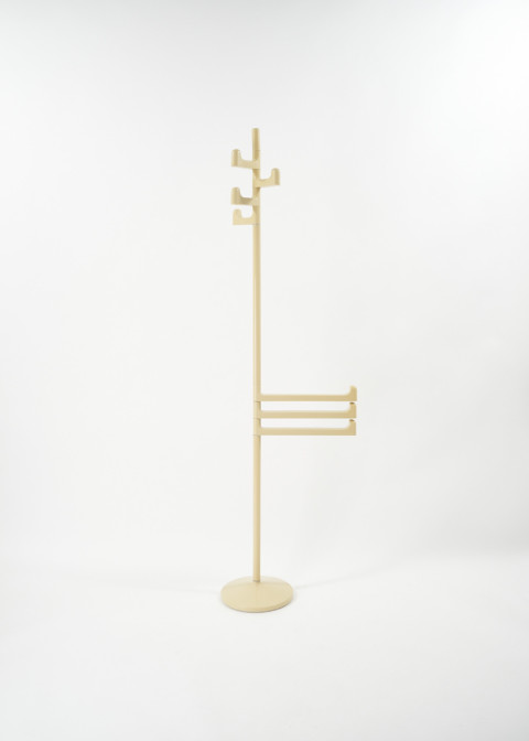 Beige coat stand by Makio Hasuike for Gedy