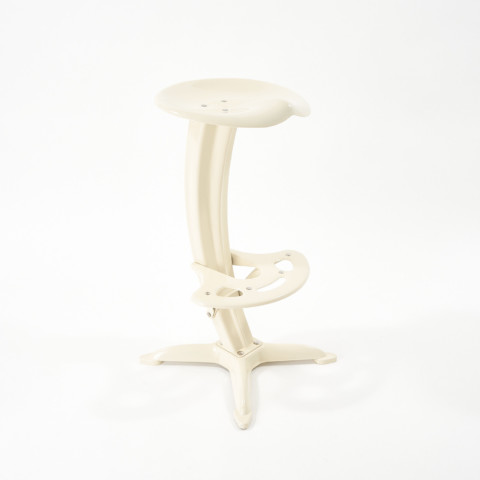 Beige LOTUS stool by Yasuaki Sasamoto for Dulton Co. Ltd.