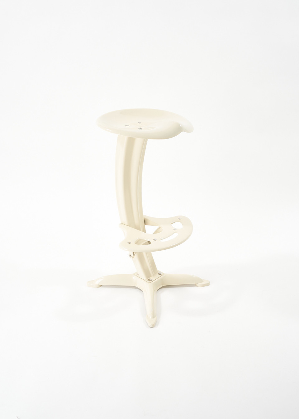 Beige LOTUS stool by Yasuaki Sasamoto for Dulton Co. Ltd.