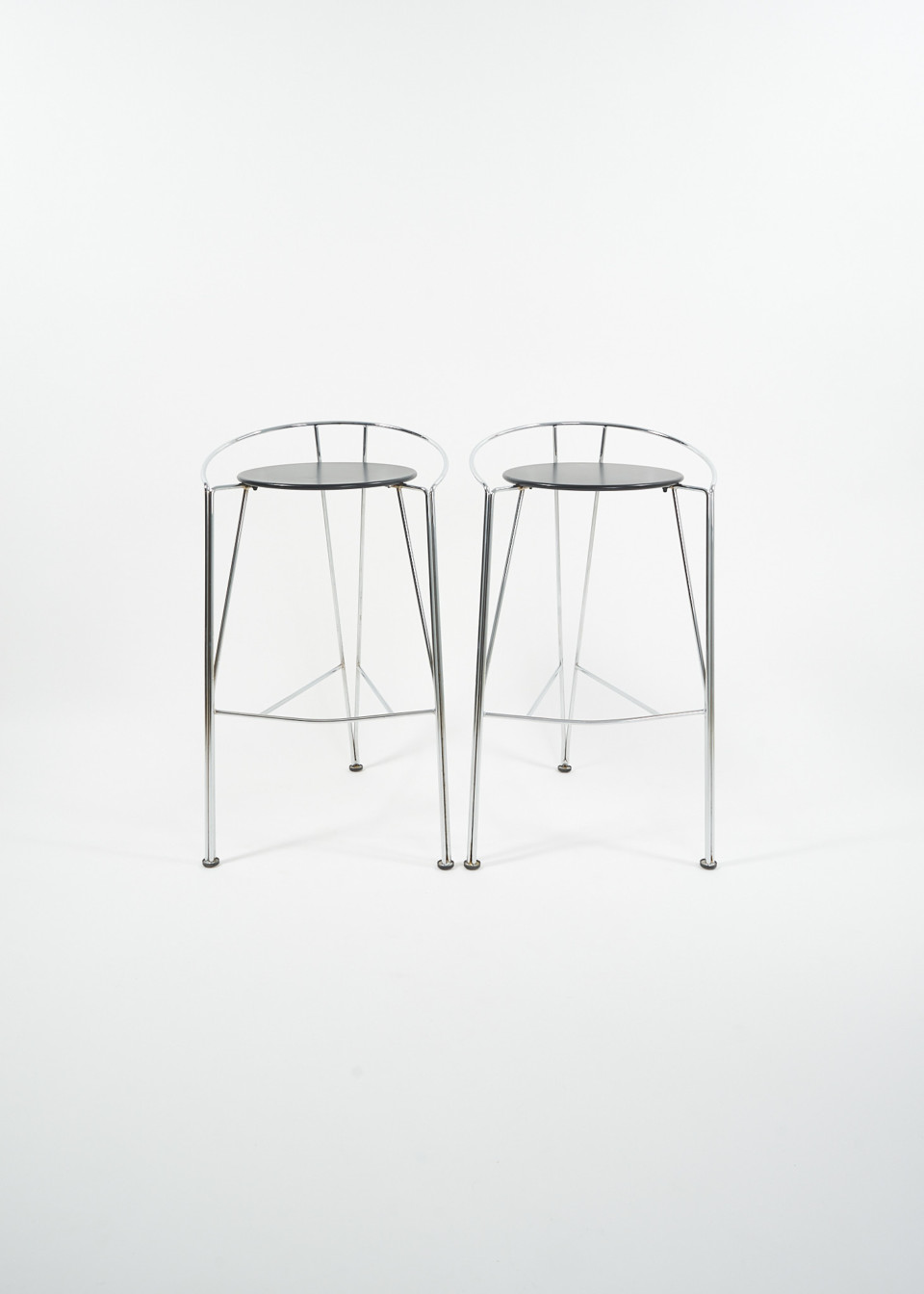 Pair of LUNE D’ARGENT stools by Pascal Mourgue for Fermob