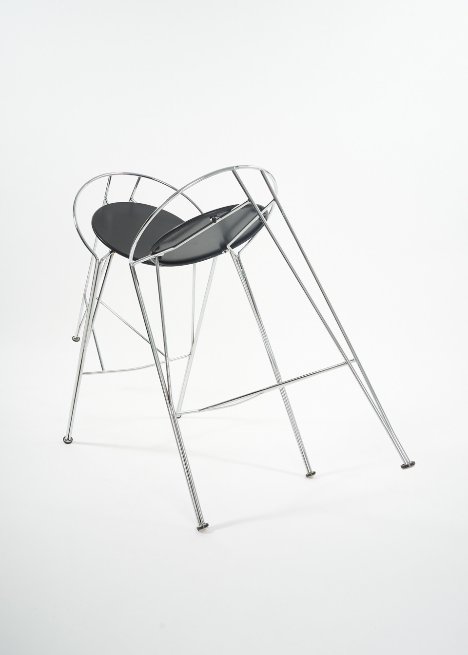 Pair of LUNE D’ARGENT stools by Pascal Mourgue for Fermob