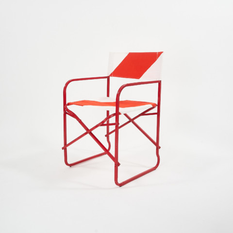 GRAPHIC fabric folding chair by Carlo Lerolin for Lerolin Thiene