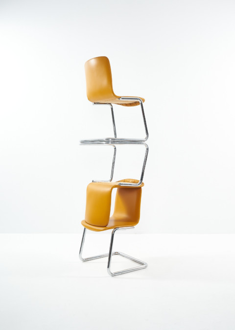 YELLOW chair by Philip Salmon & Hugh Hamilton for Kinetics